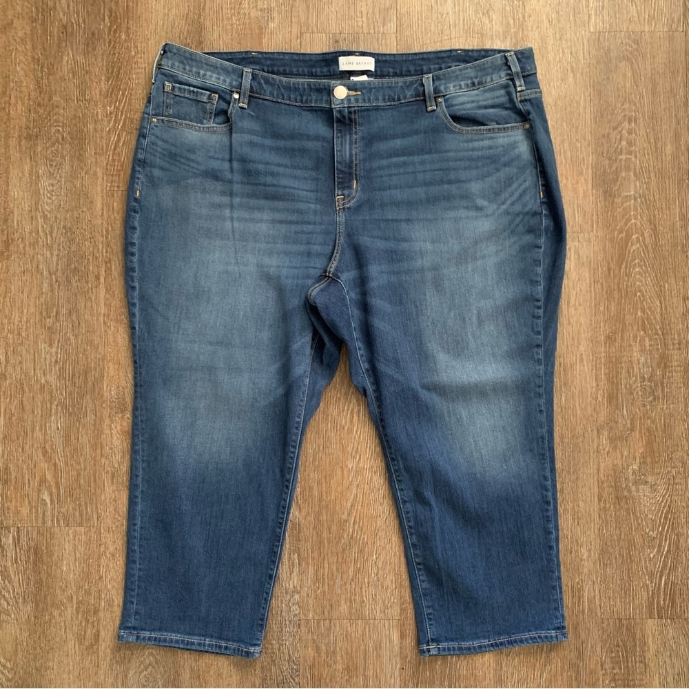 Lane Bryant Mid Rise Girlfriend Crop Jeans Size 24